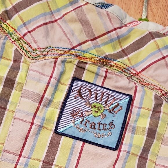 NWT Oilily Plaid Zip Up Pirates Jumper Dress - Picture 7 of 8